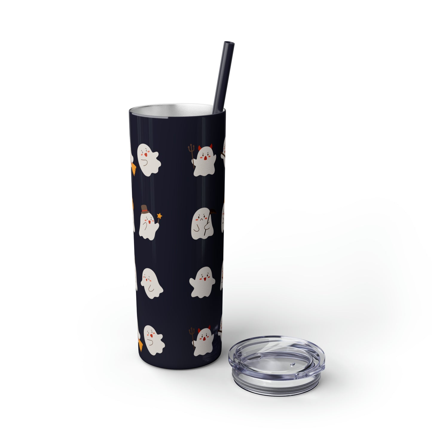 Phantom Skinny Tumbler with Straw, 20oz