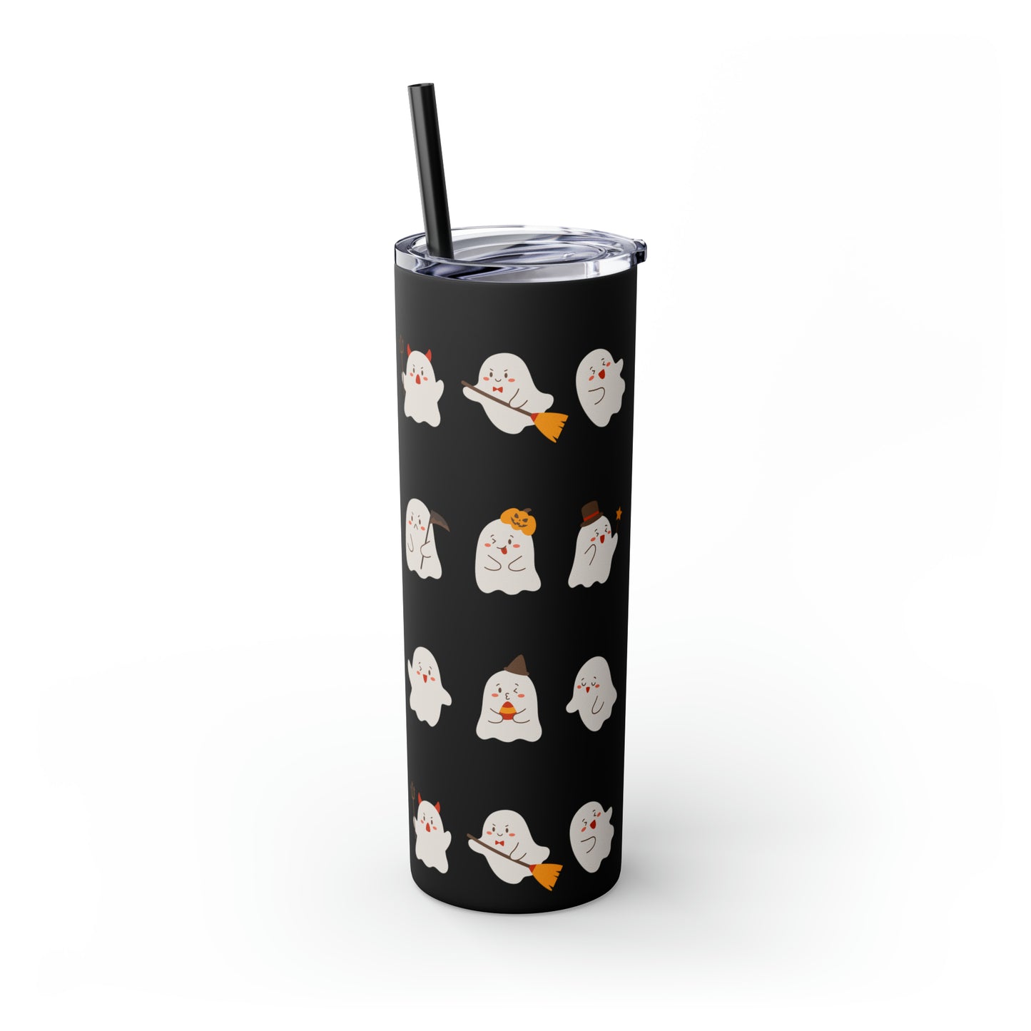 Phantom Skinny Tumbler with Straw, 20oz