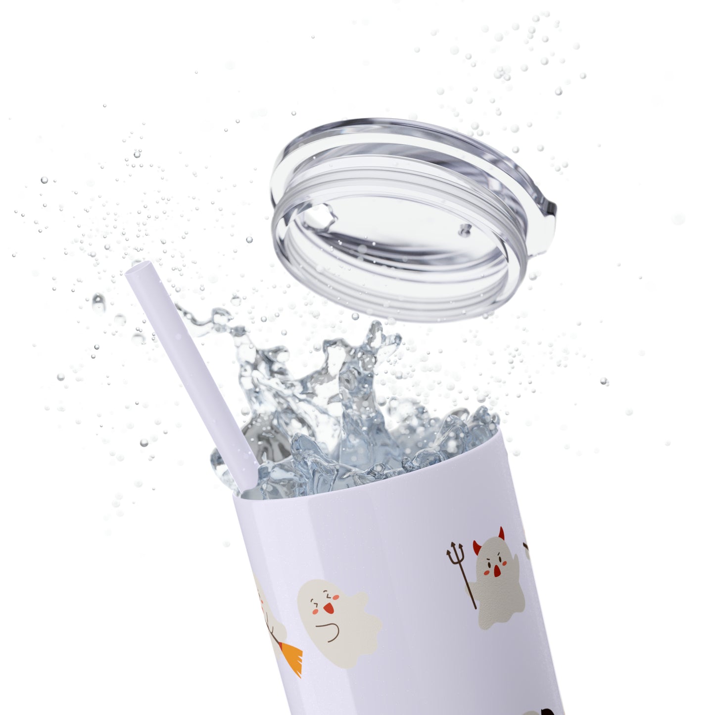 Phantom Skinny Tumbler with Straw, 20oz