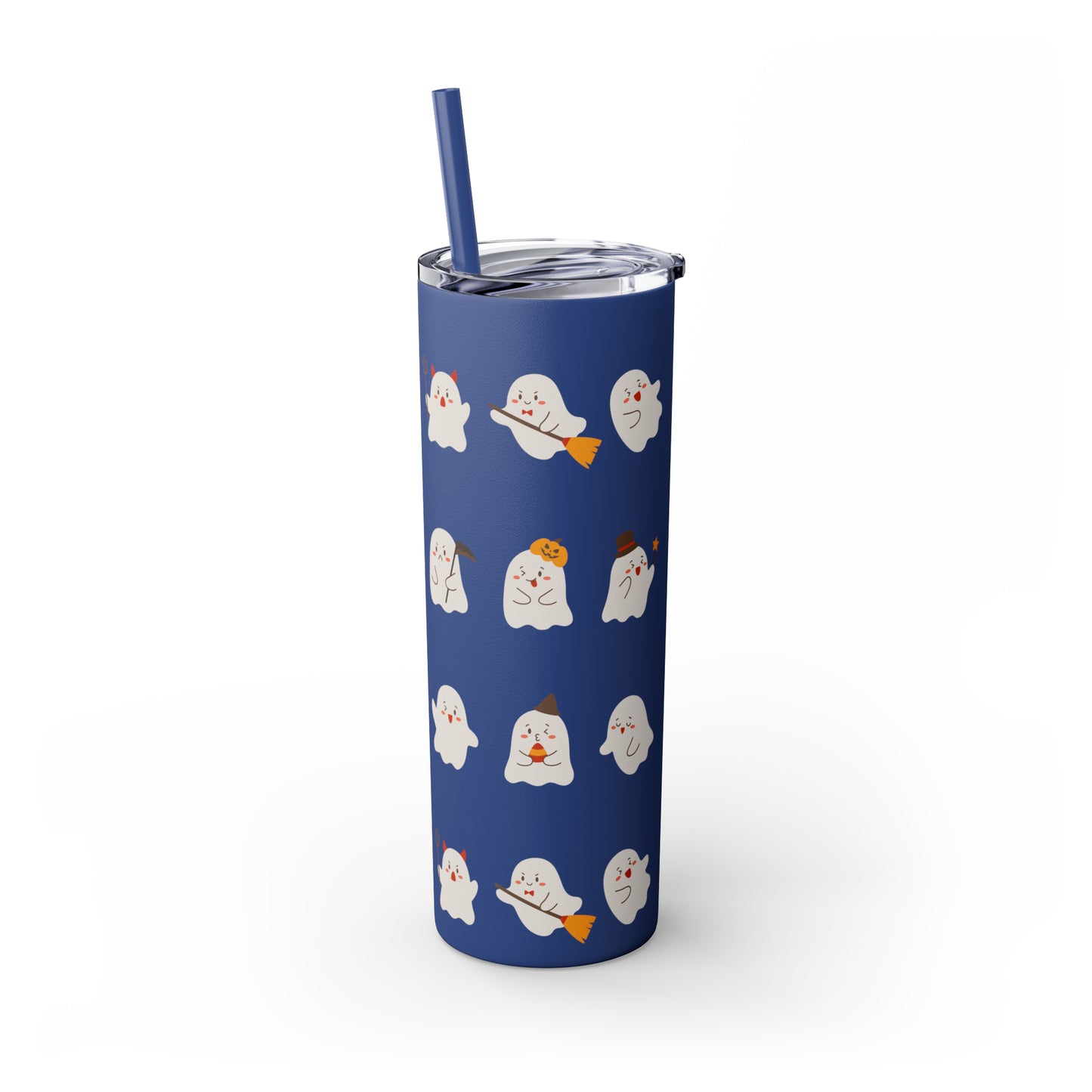 Phantom Skinny Tumbler with Straw, 20oz