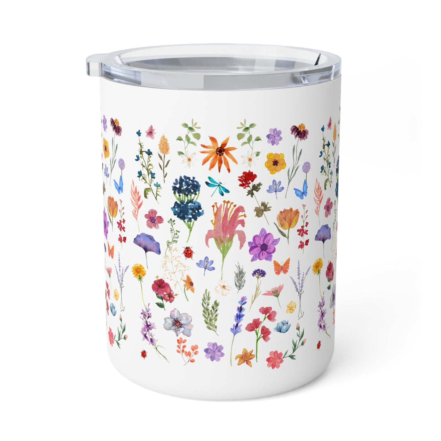 Flowers Insulated Coffee Mug, 10oz