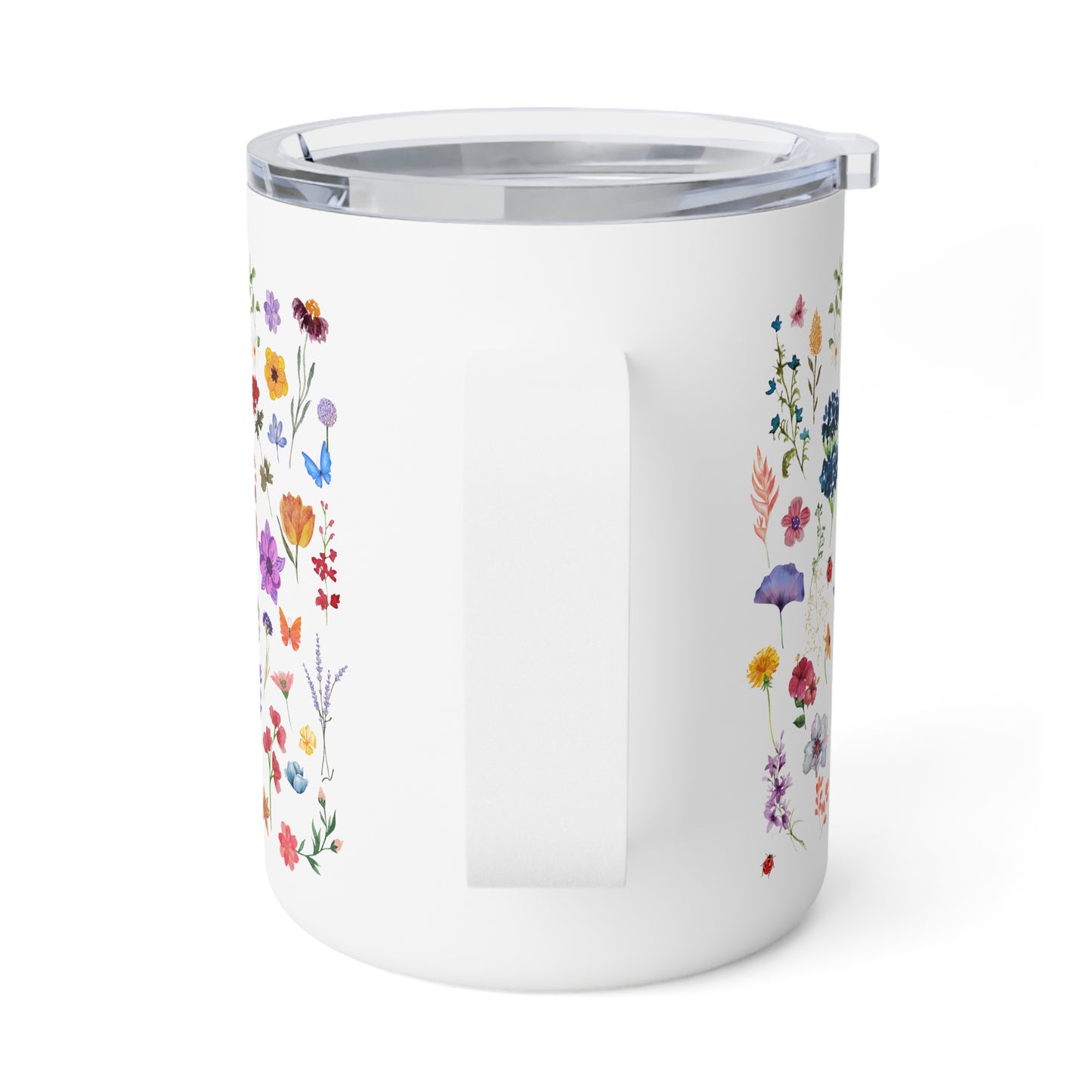 Flowers Insulated Coffee Mug, 10oz