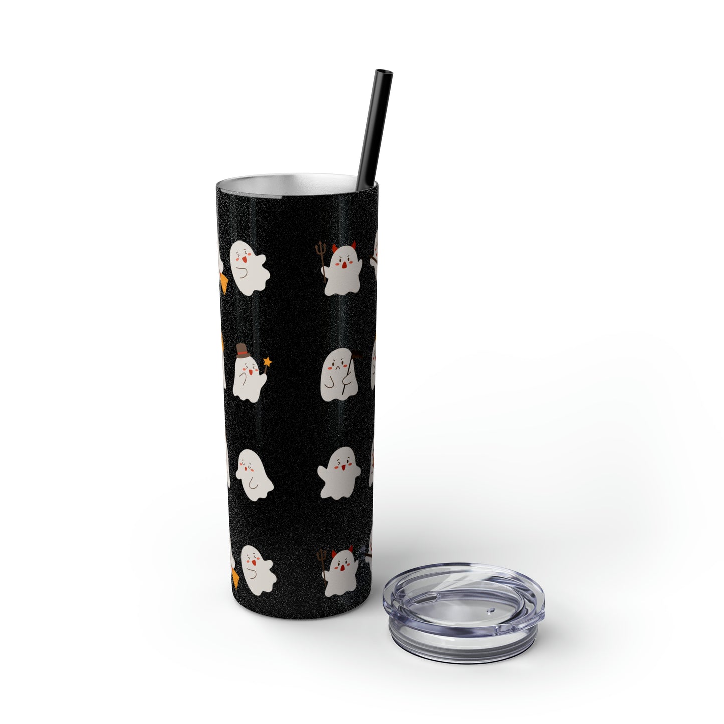 Phantom Skinny Tumbler with Straw, 20oz
