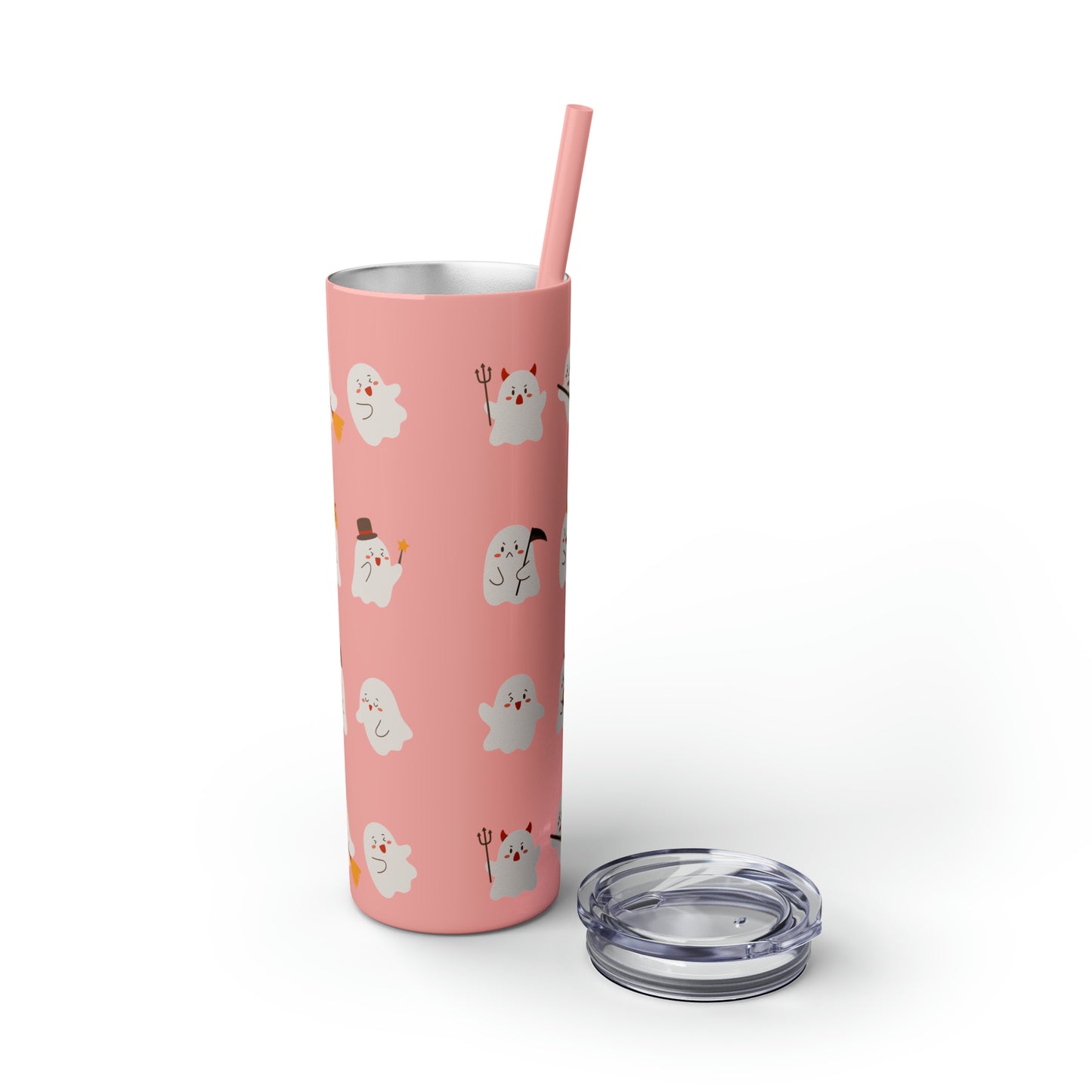 Phantom Skinny Tumbler with Straw, 20oz