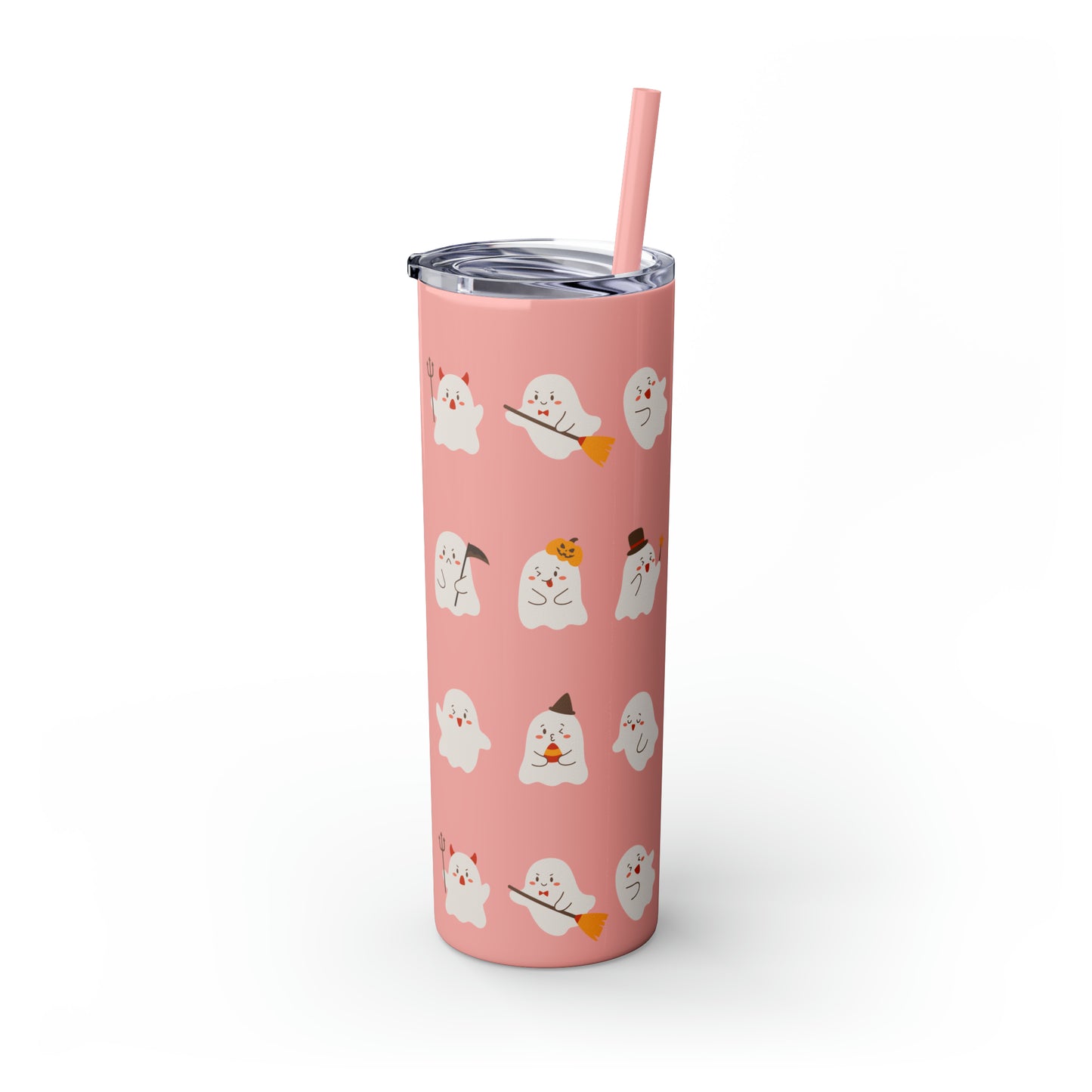 Phantom Skinny Tumbler with Straw, 20oz
