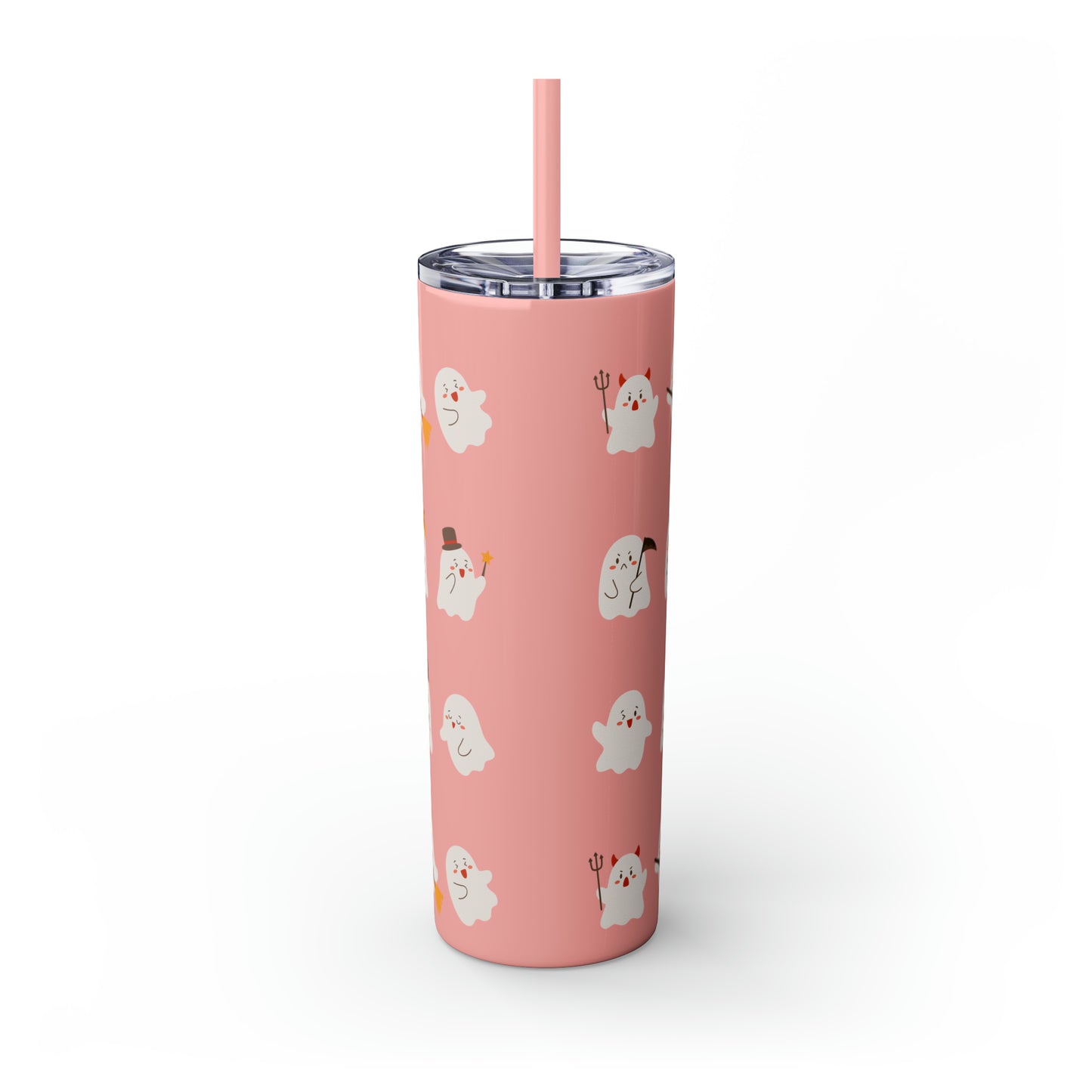 Phantom Skinny Tumbler with Straw, 20oz