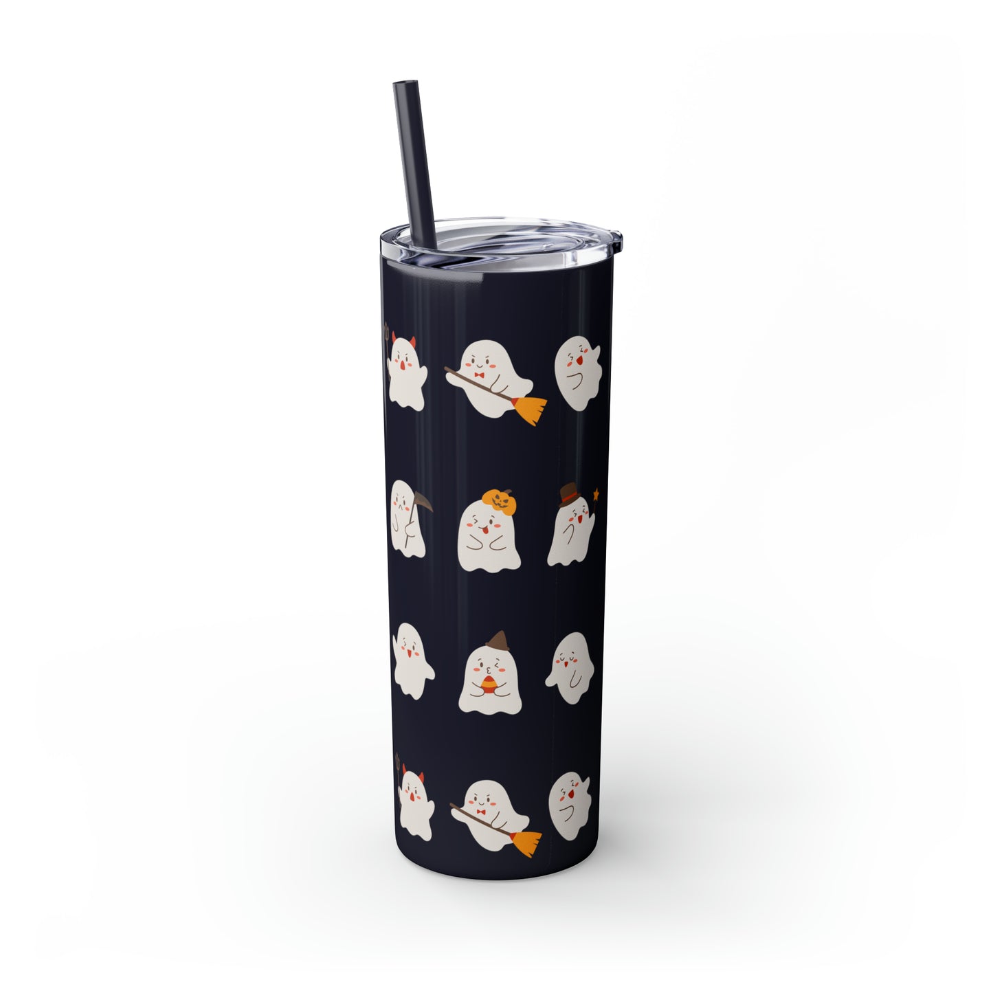 Phantom Skinny Tumbler with Straw, 20oz