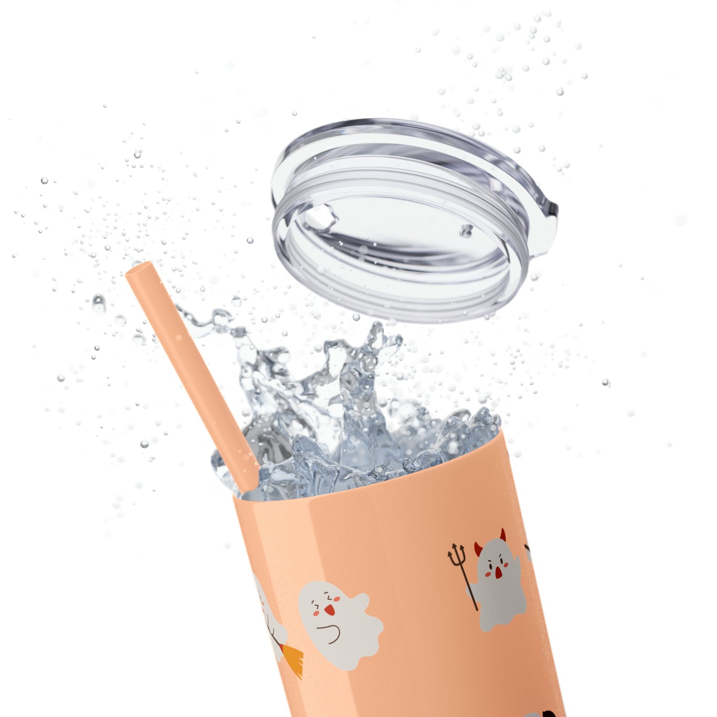 Phantom Skinny Tumbler with Straw, 20oz