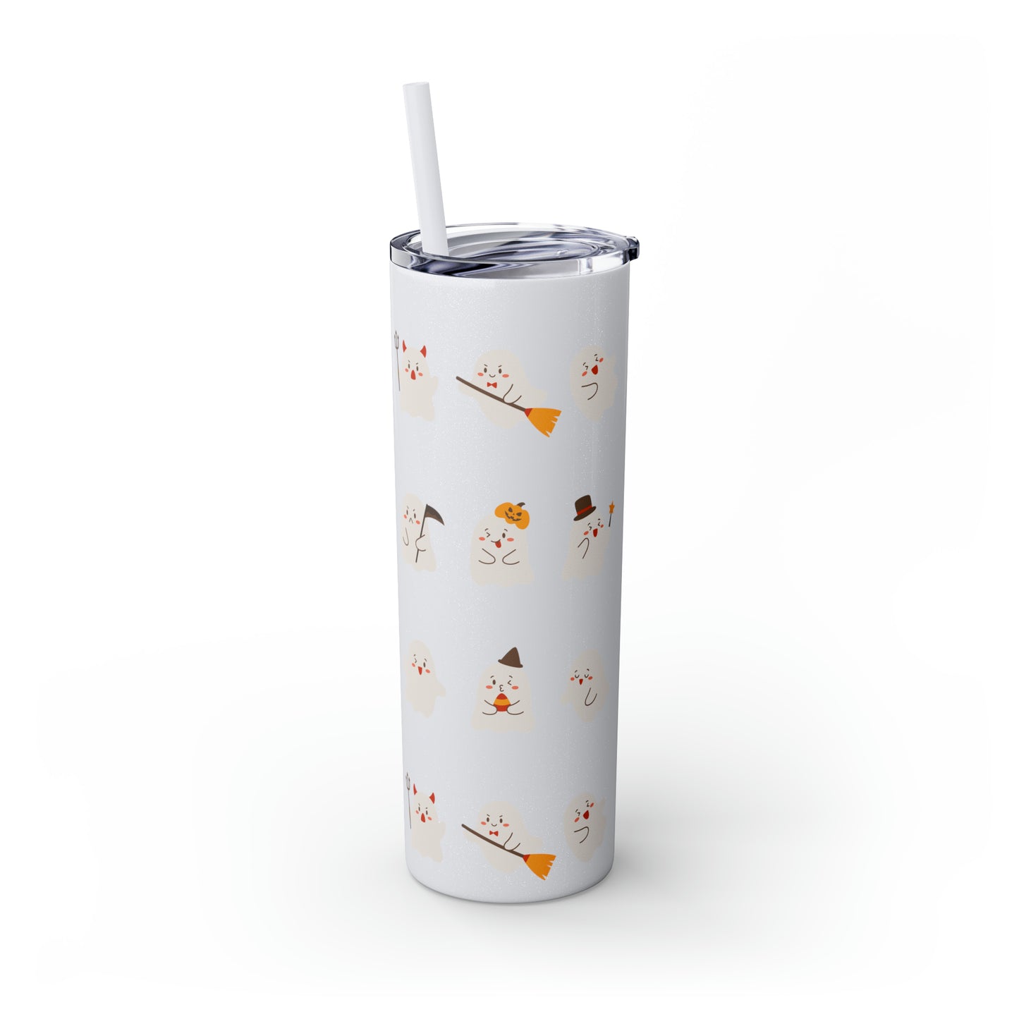 Phantom Skinny Tumbler with Straw, 20oz