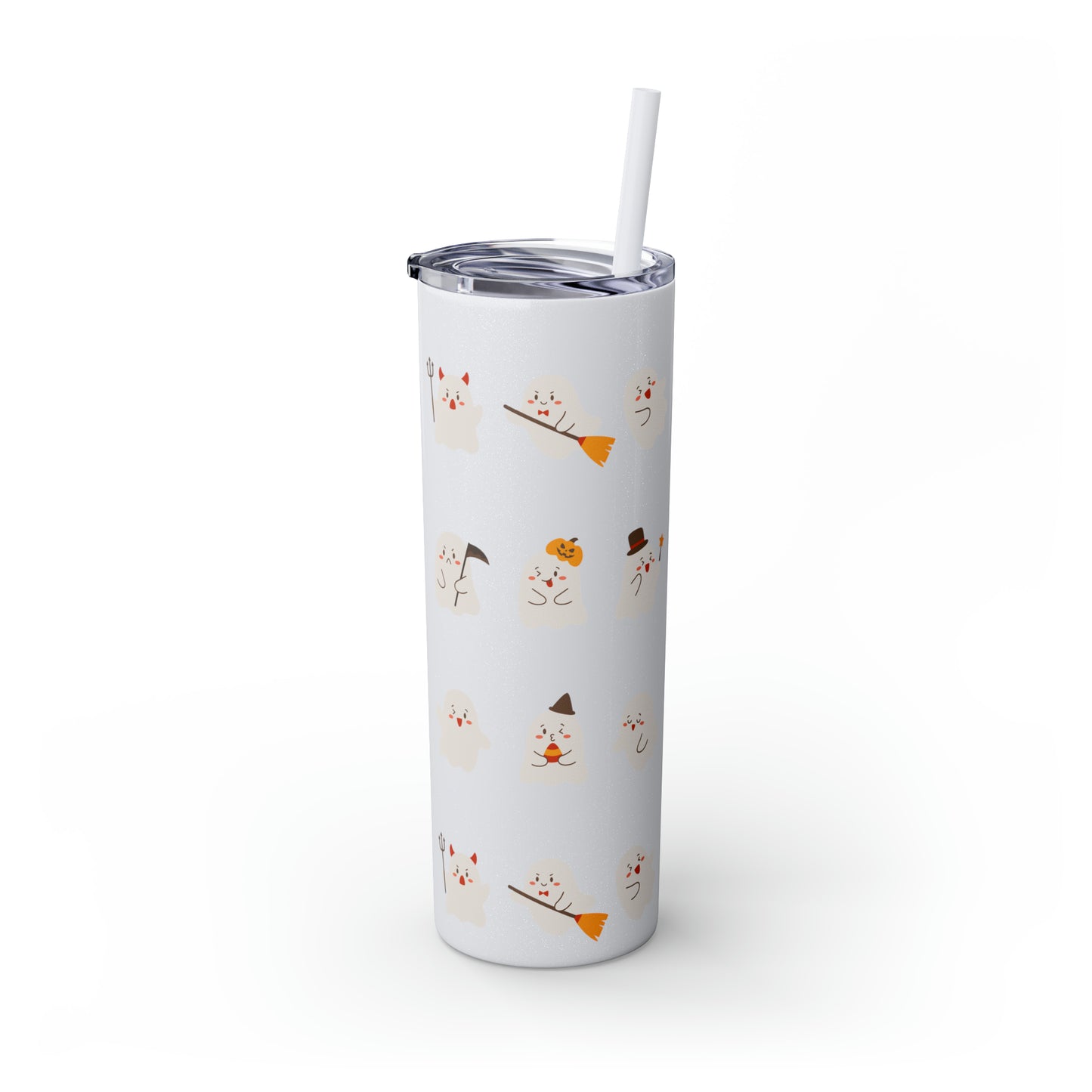 Phantom Skinny Tumbler with Straw, 20oz