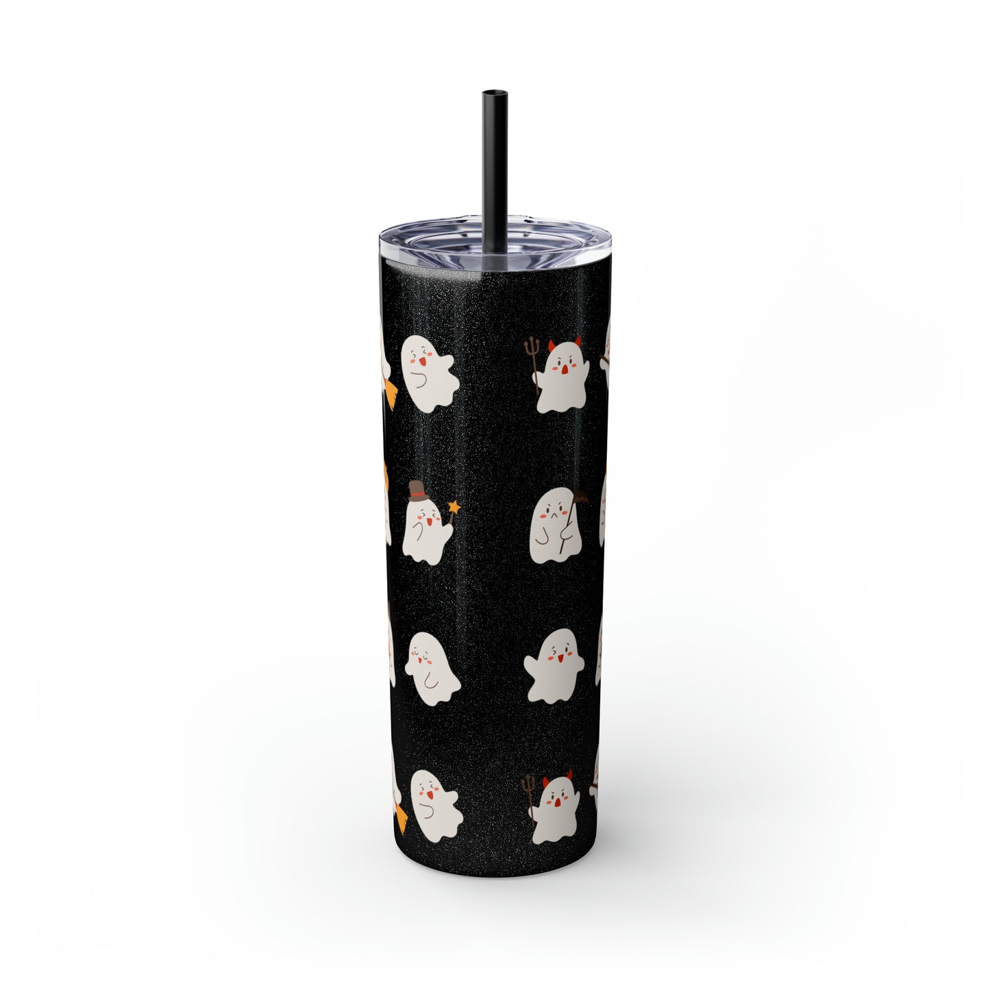 Phantom Skinny Tumbler with Straw, 20oz