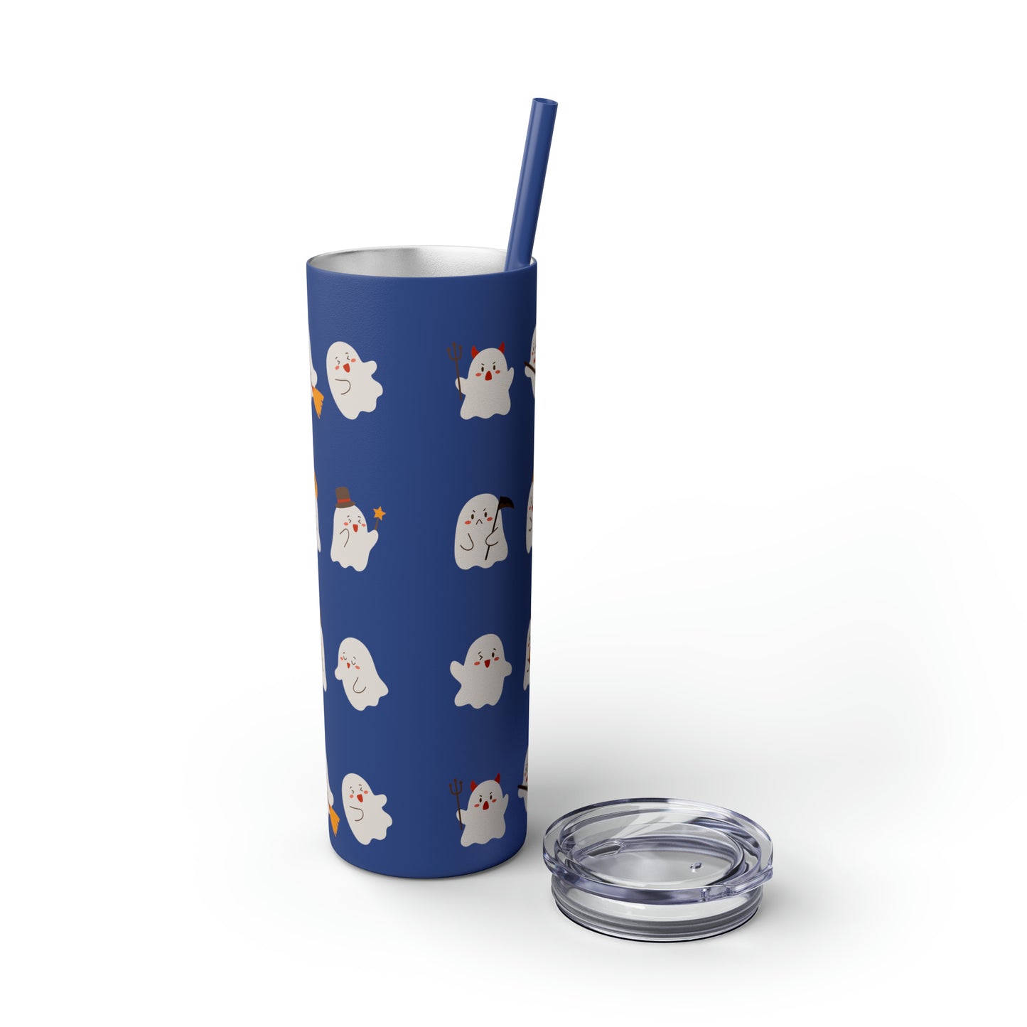 Phantom Skinny Tumbler with Straw, 20oz
