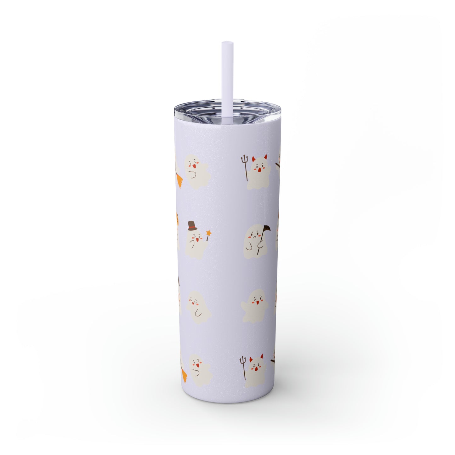 Phantom Skinny Tumbler with Straw, 20oz