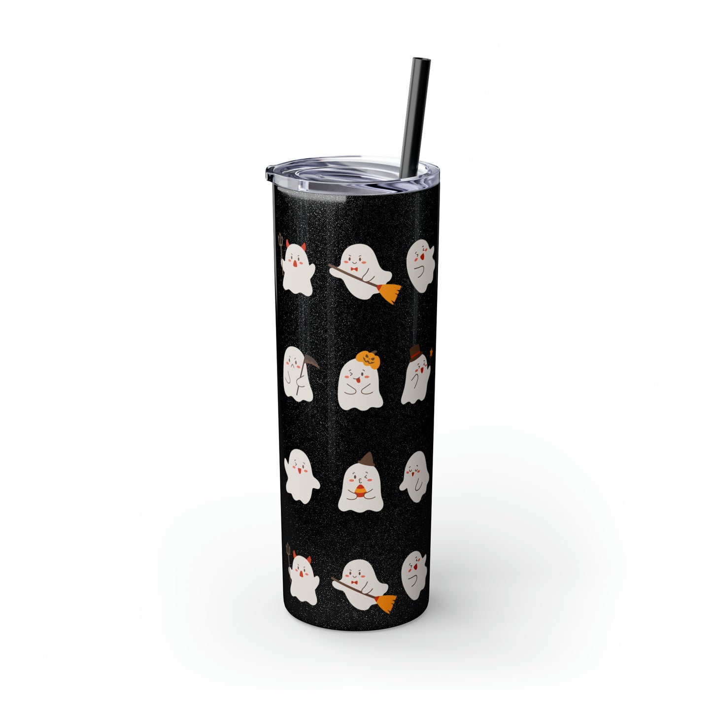 Phantom Skinny Tumbler with Straw, 20oz