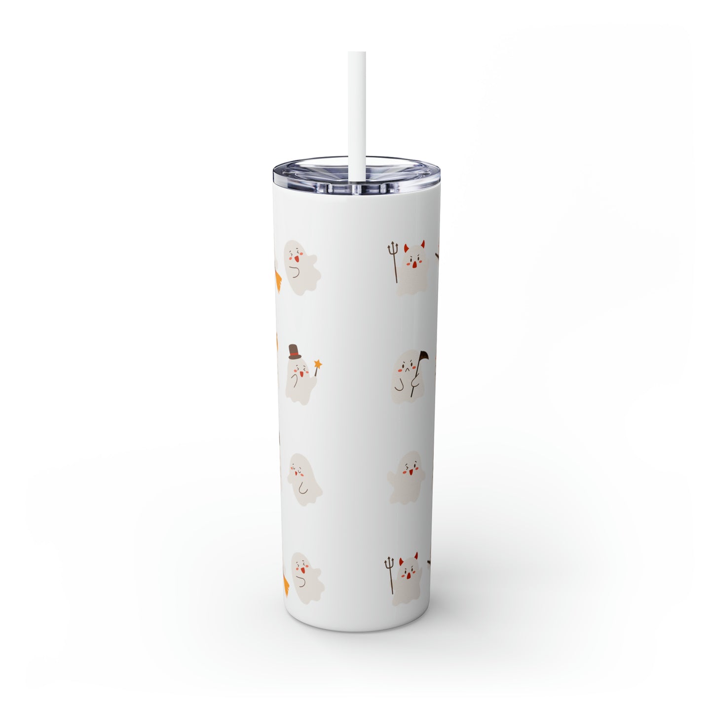 Phantom Skinny Tumbler with Straw, 20oz