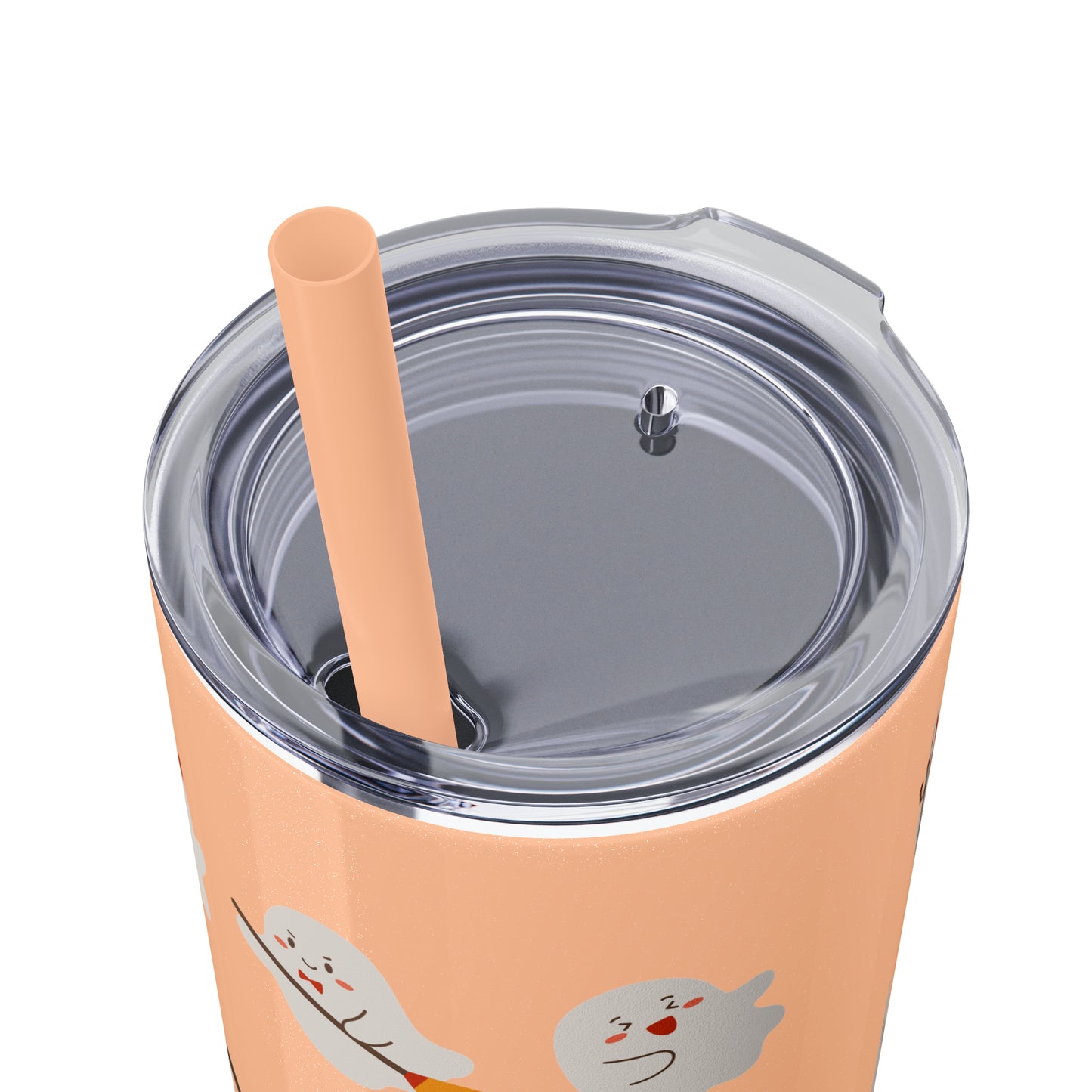Phantom Skinny Tumbler with Straw, 20oz