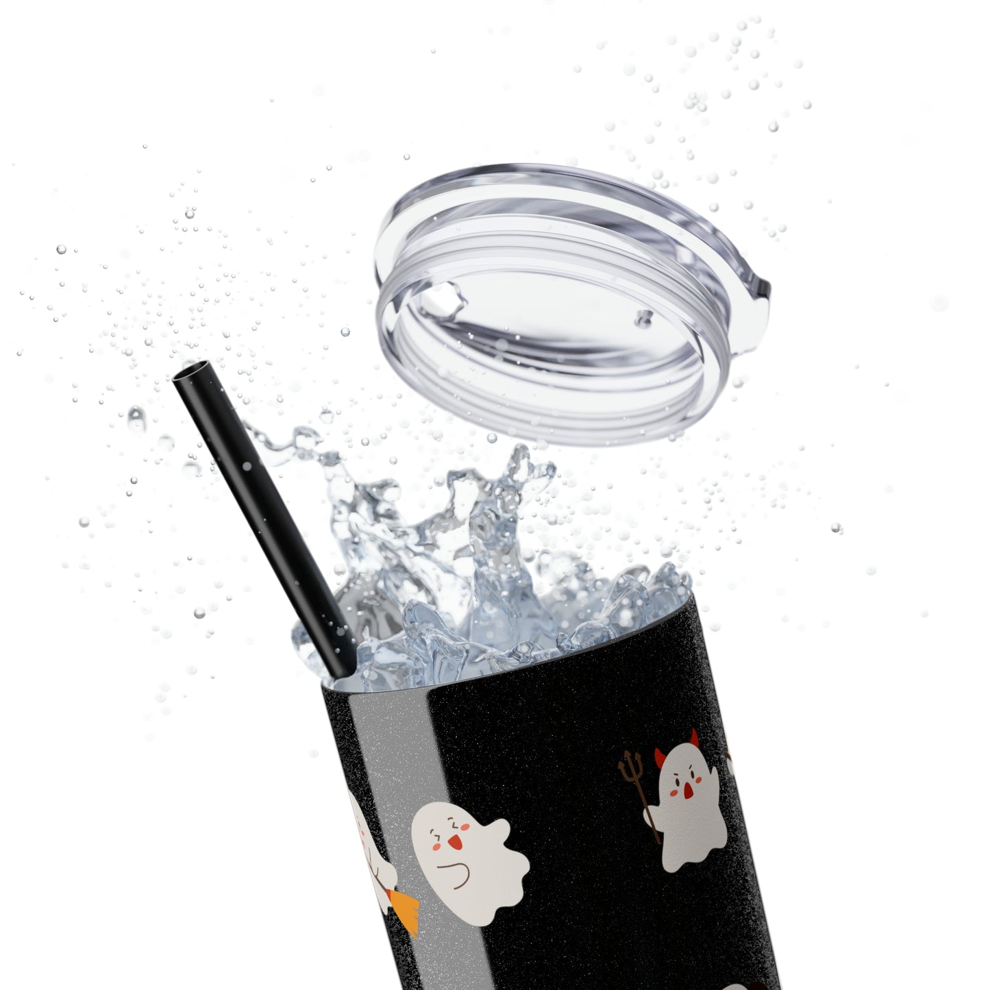 Phantom Skinny Tumbler with Straw, 20oz
