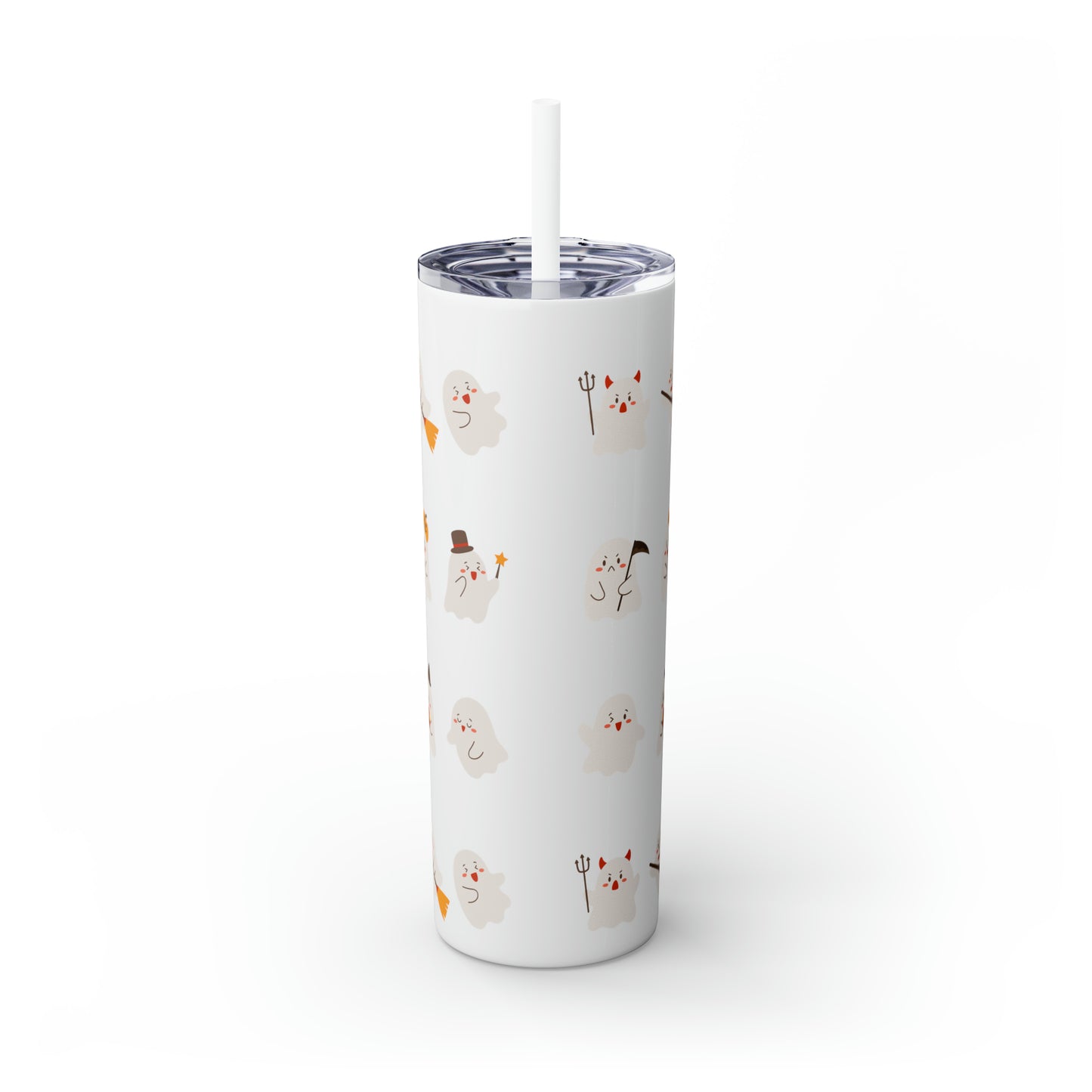 Phantom Skinny Tumbler with Straw, 20oz