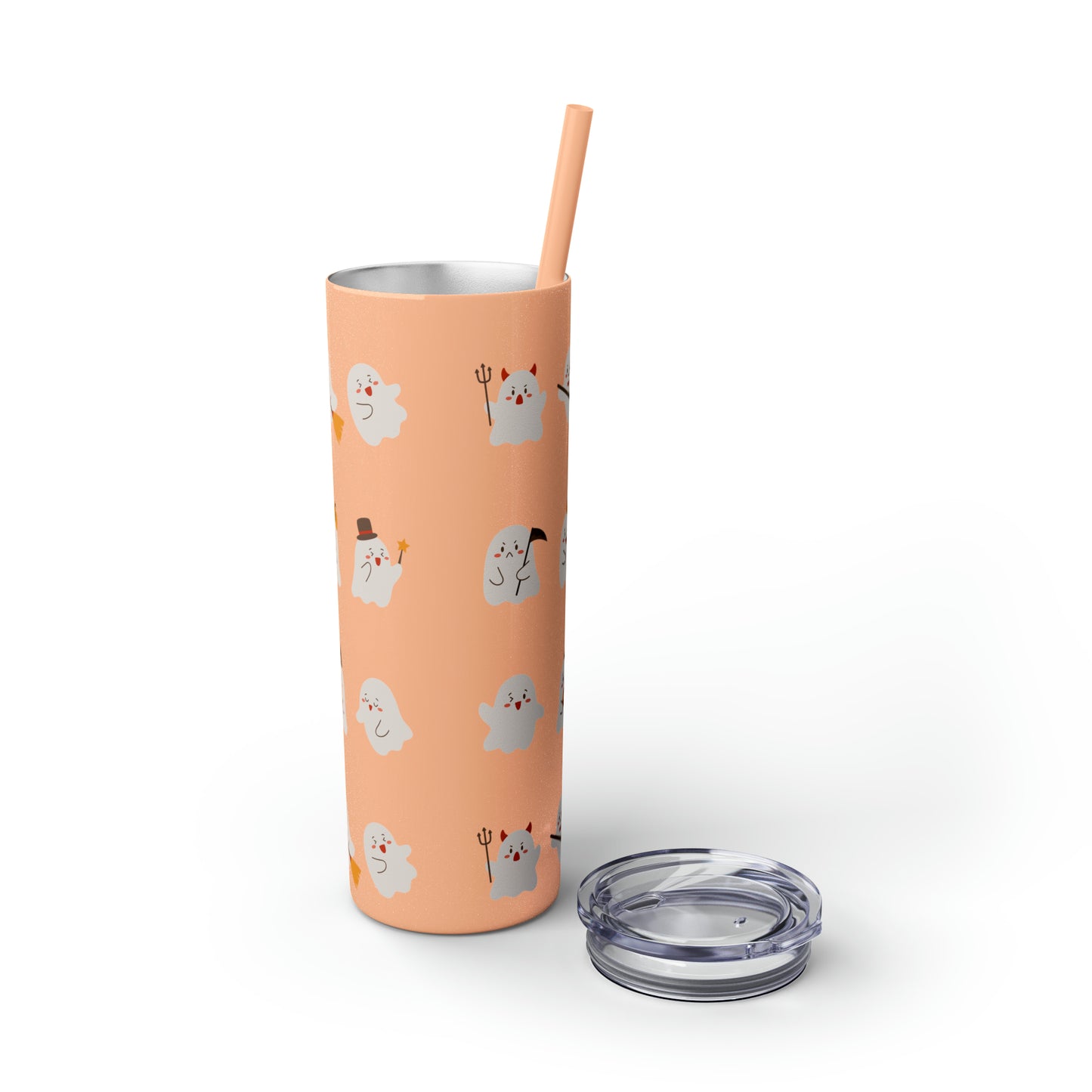 Phantom Skinny Tumbler with Straw, 20oz