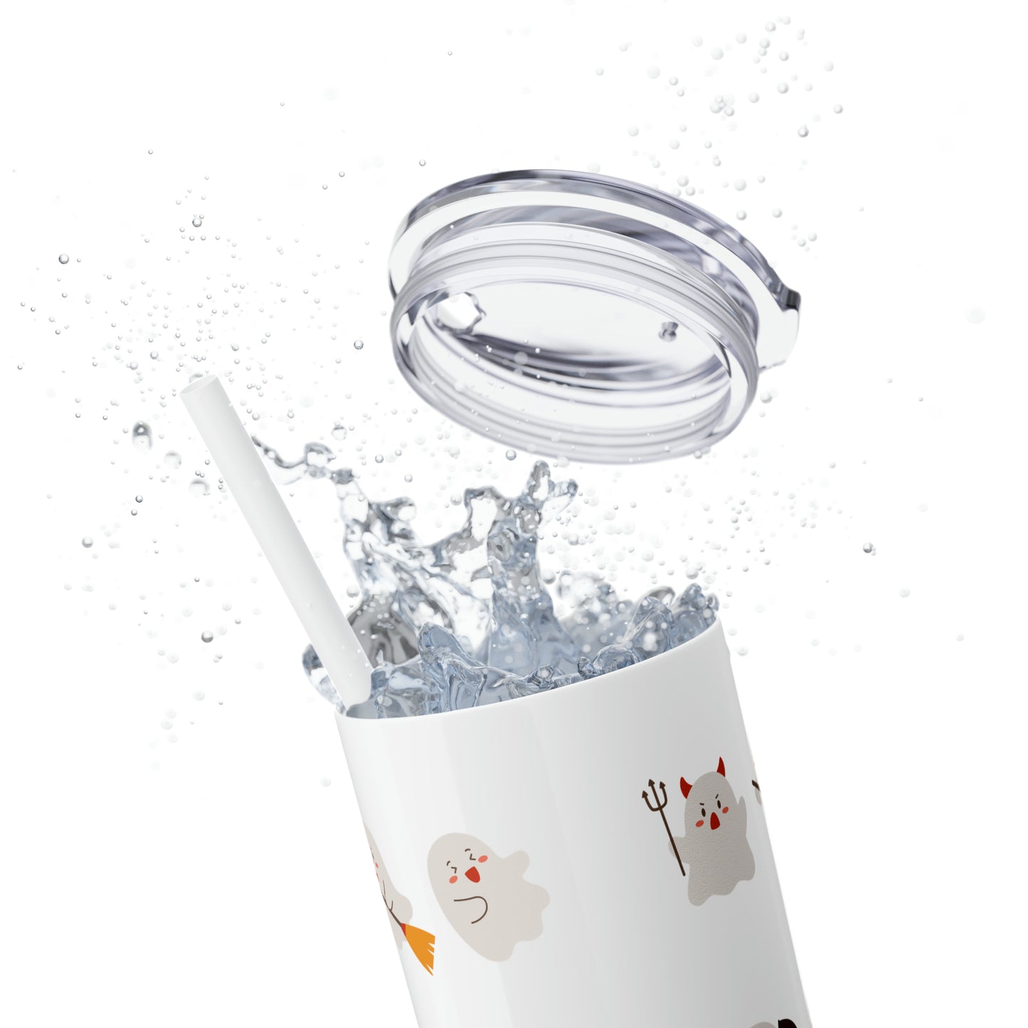 Phantom Skinny Tumbler with Straw, 20oz