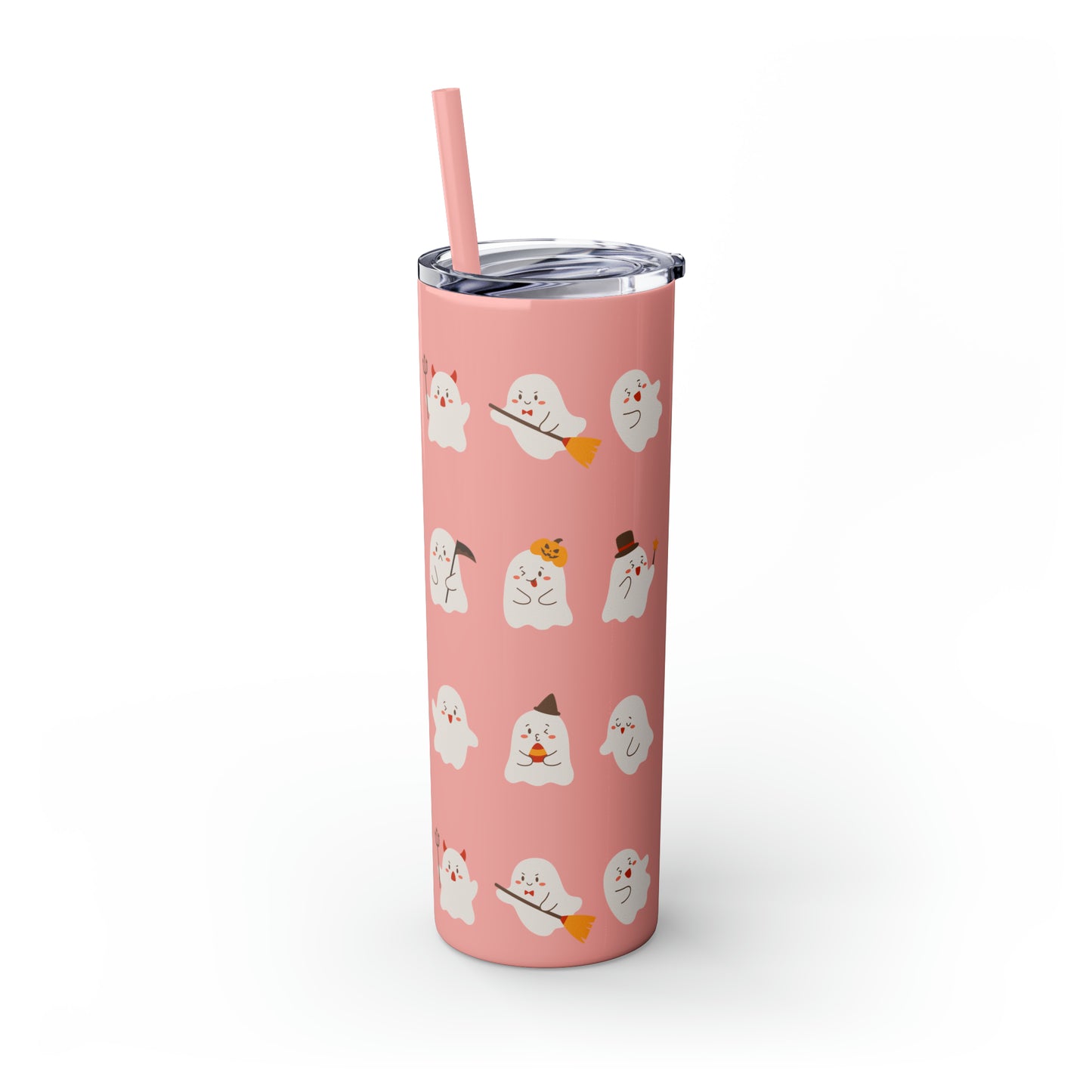 Phantom Skinny Tumbler with Straw, 20oz