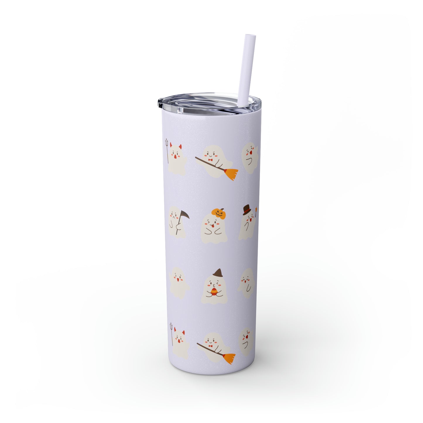 Phantom Skinny Tumbler with Straw, 20oz