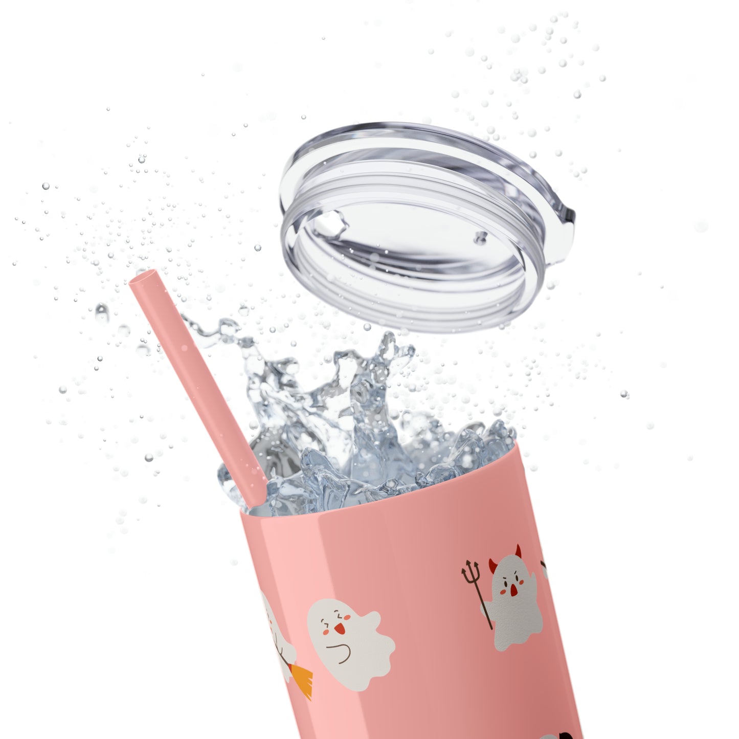 Phantom Skinny Tumbler with Straw, 20oz
