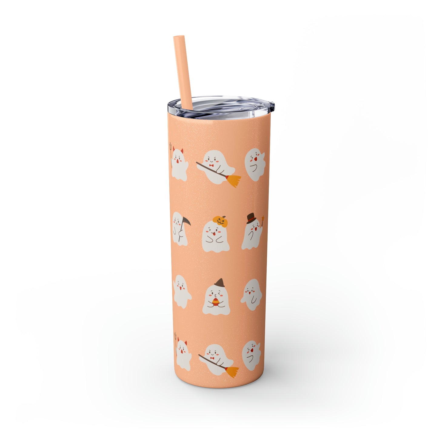 Phantom Skinny Tumbler with Straw, 20oz