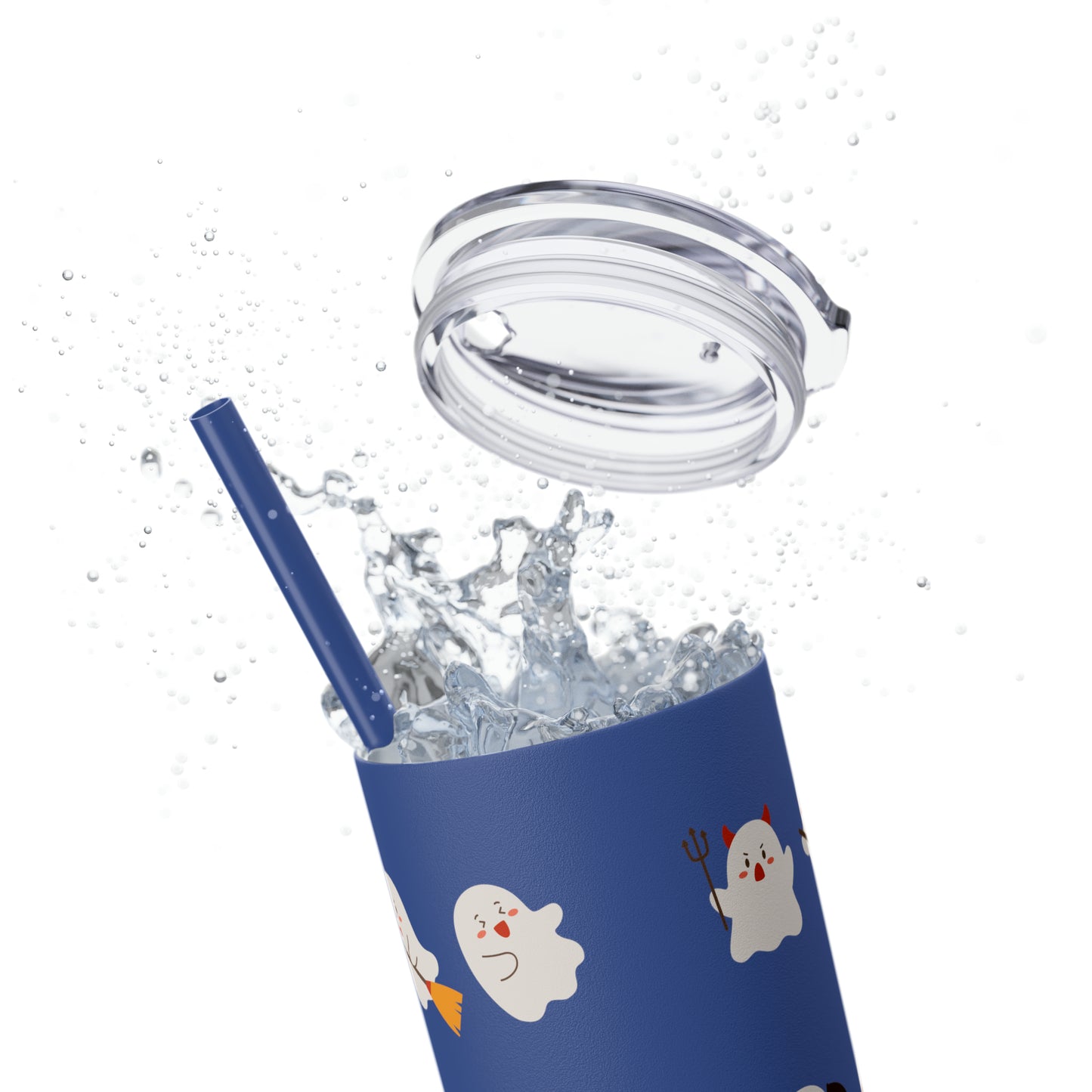 Phantom Skinny Tumbler with Straw, 20oz