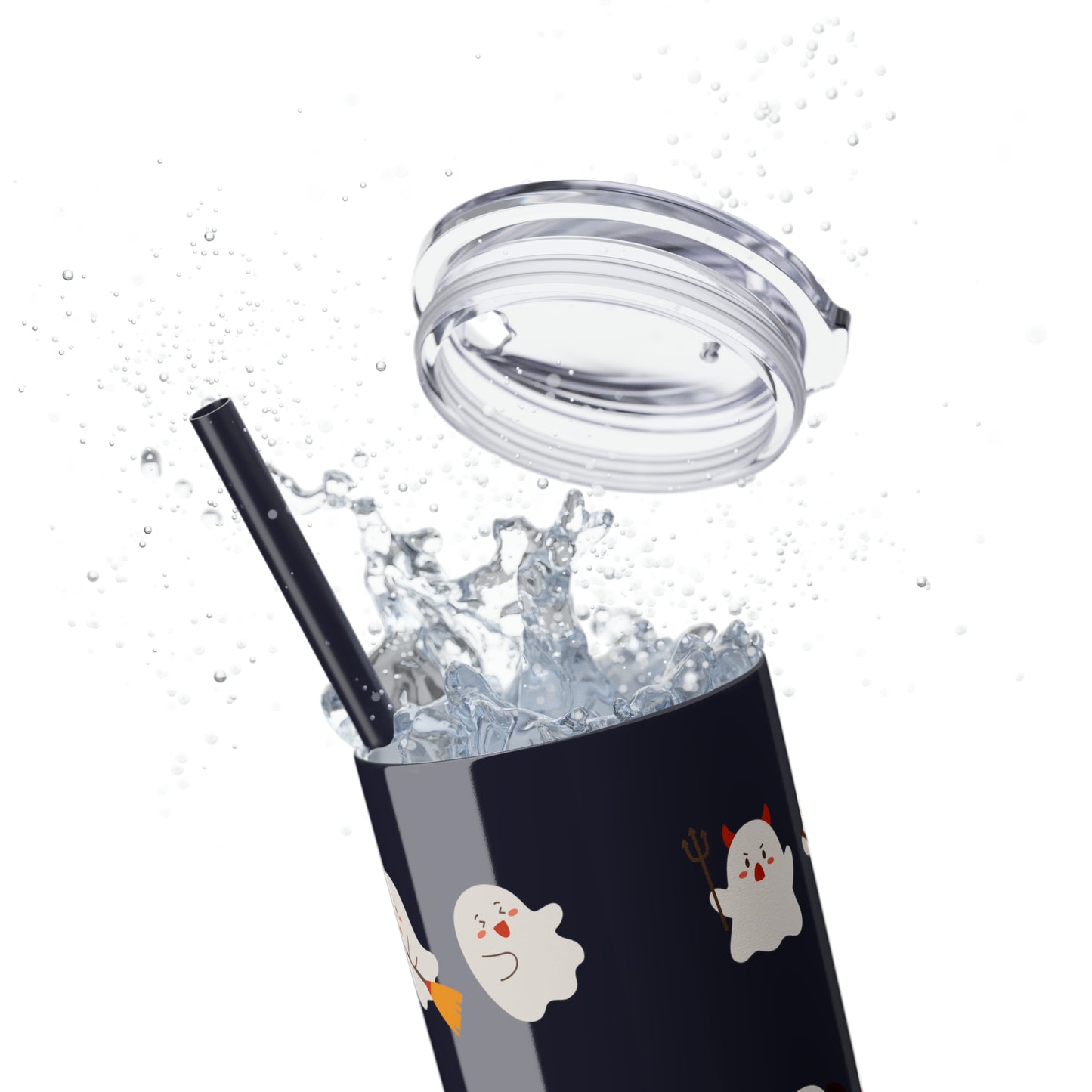 Phantom Skinny Tumbler with Straw, 20oz