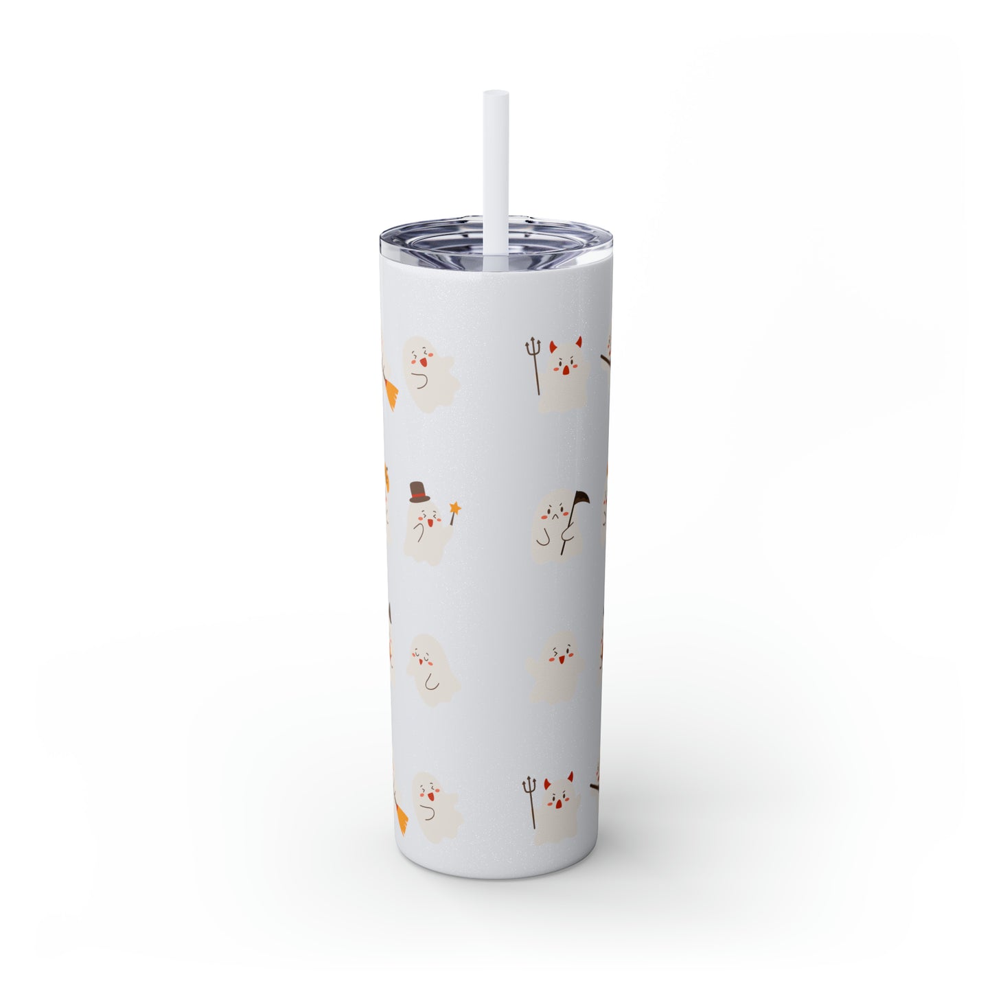 Phantom Skinny Tumbler with Straw, 20oz