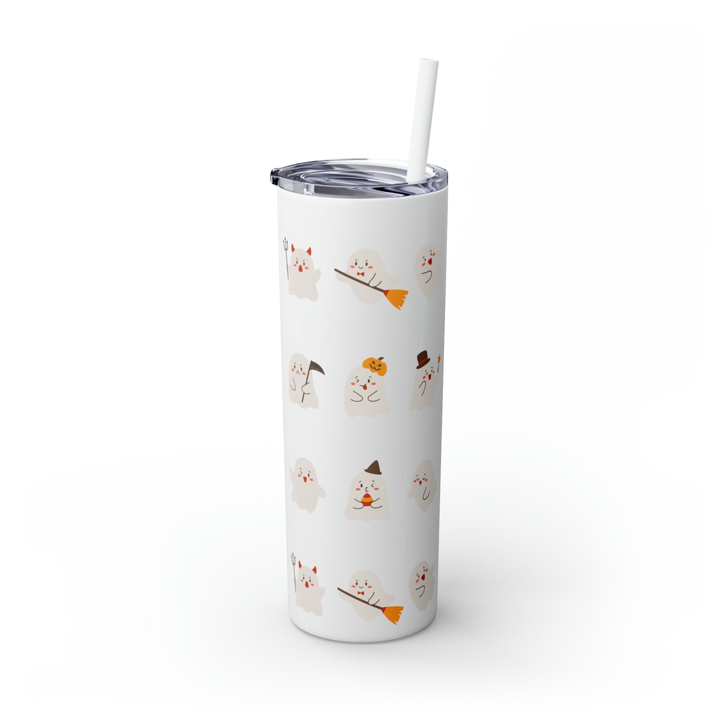 Phantom Skinny Tumbler with Straw, 20oz