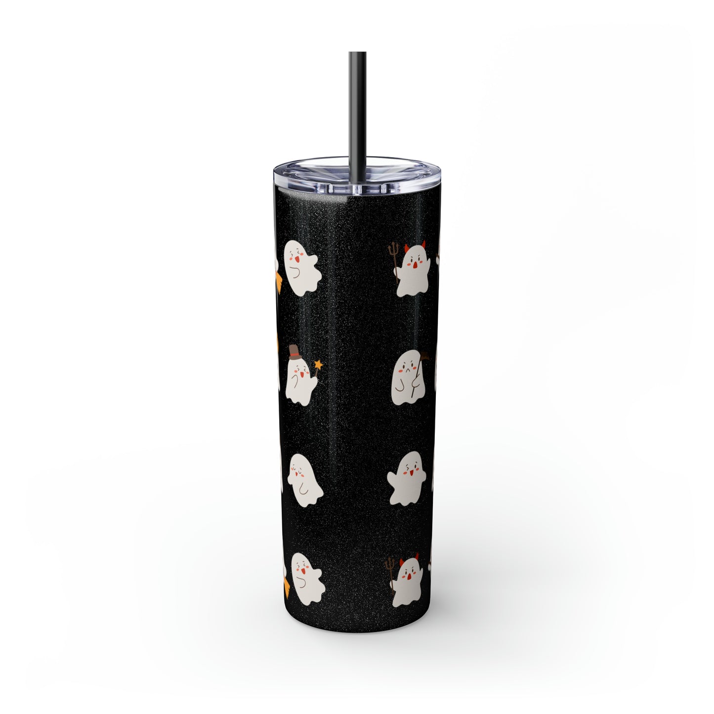 Phantom Skinny Tumbler with Straw, 20oz