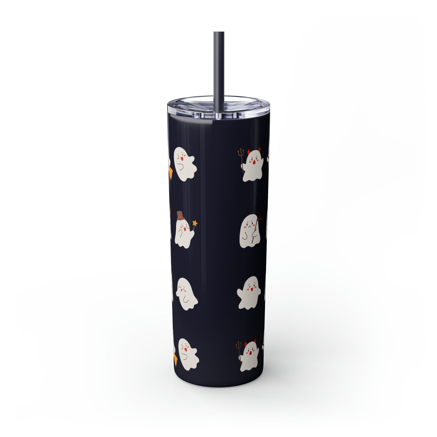 Phantom Skinny Tumbler with Straw, 20oz