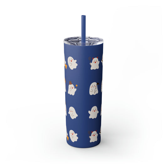 Phantom Skinny Tumbler with Straw, 20oz