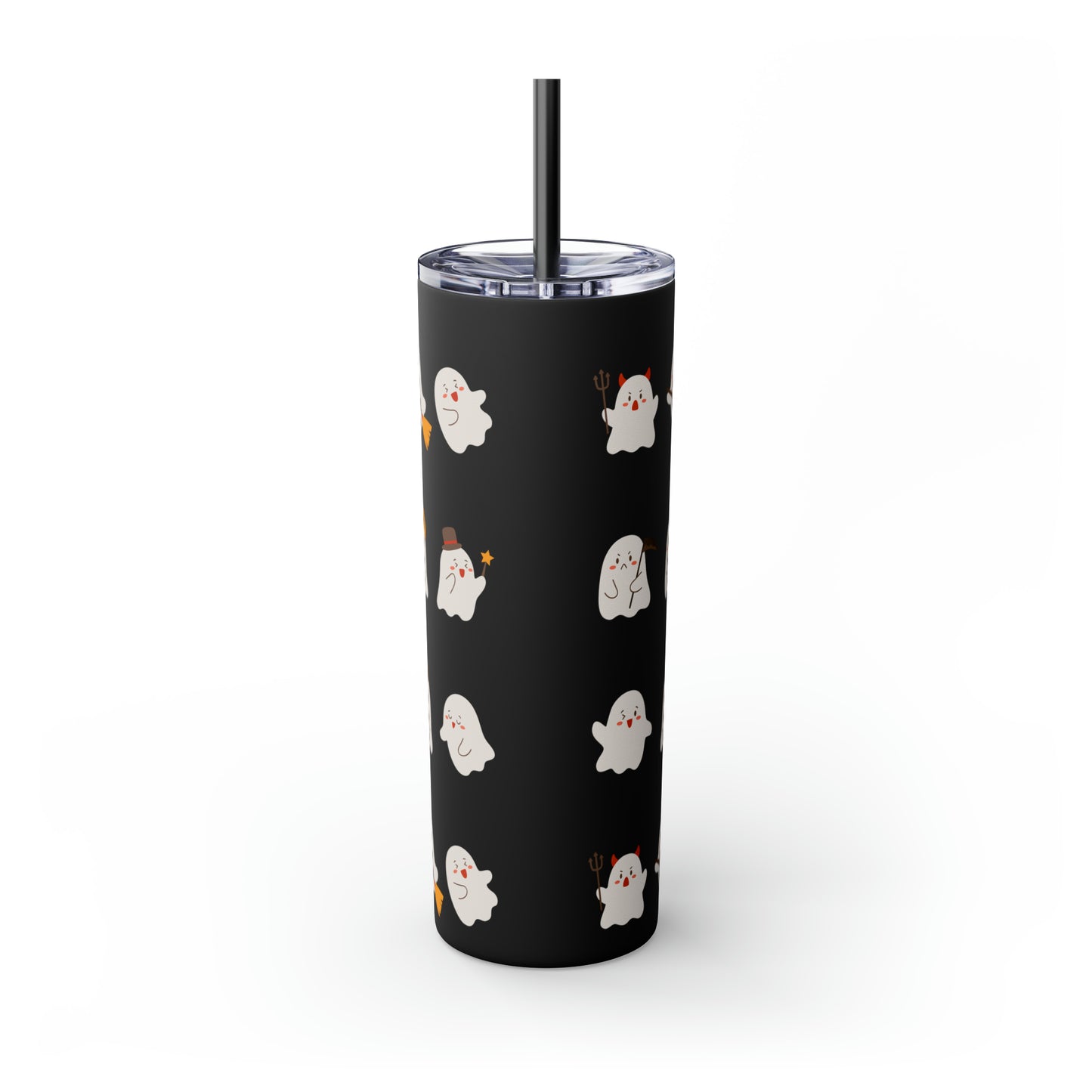 Phantom Skinny Tumbler with Straw, 20oz