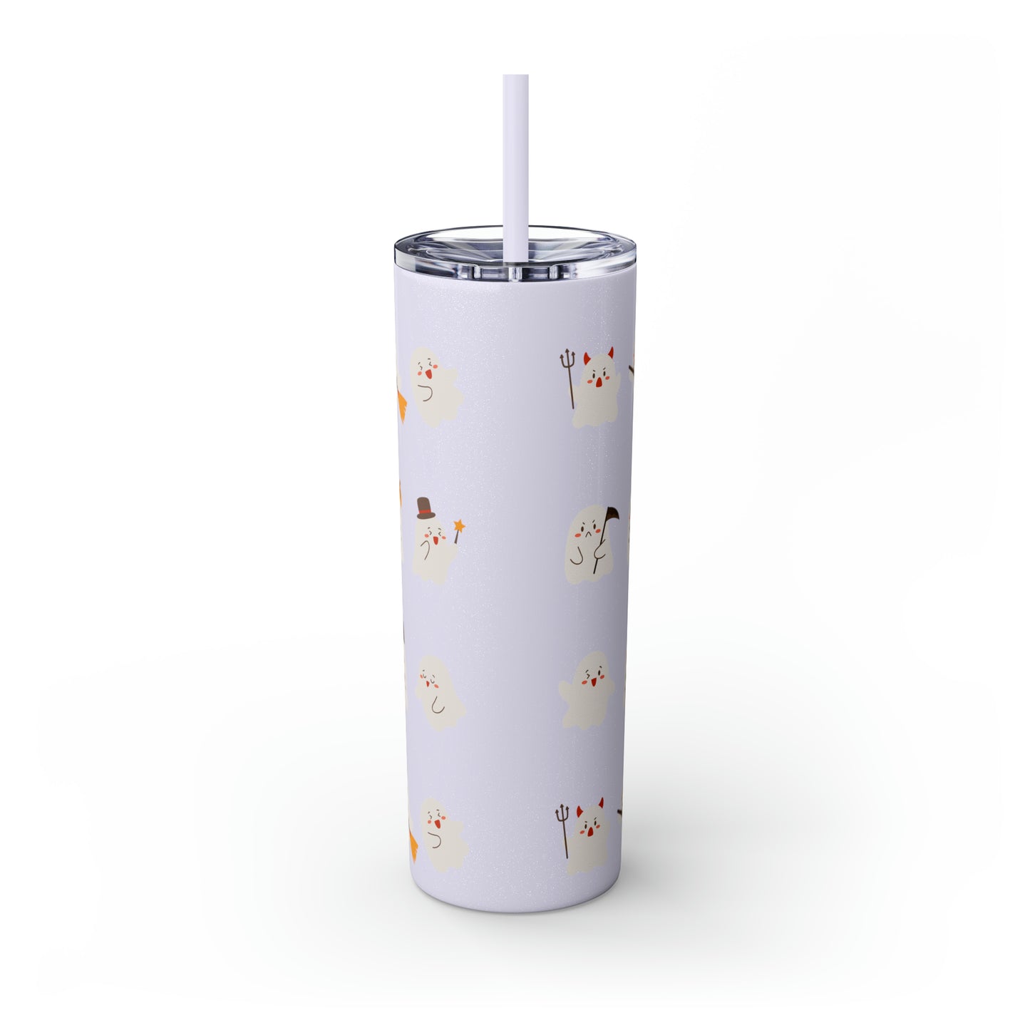 Phantom Skinny Tumbler with Straw, 20oz