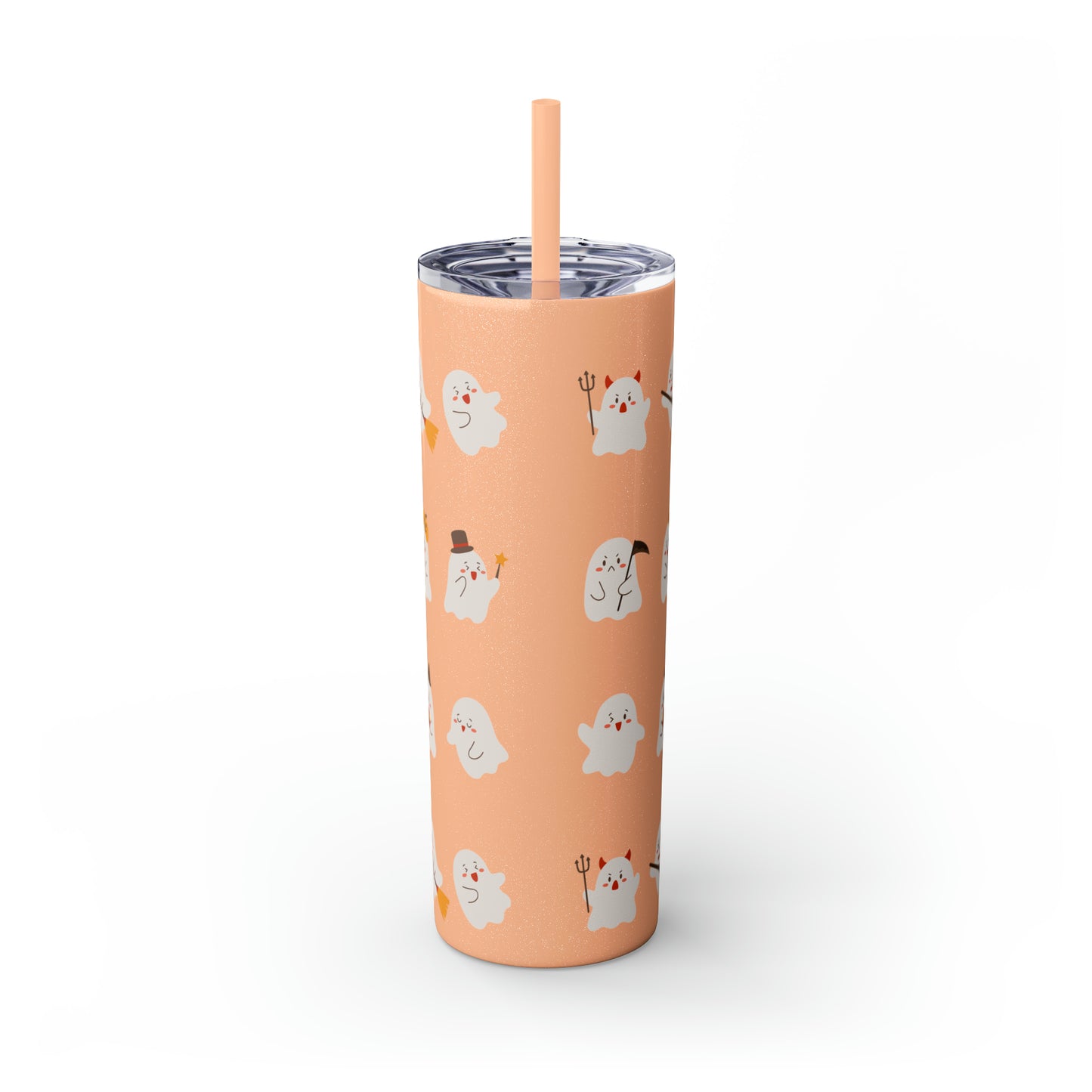 Phantom Skinny Tumbler with Straw, 20oz